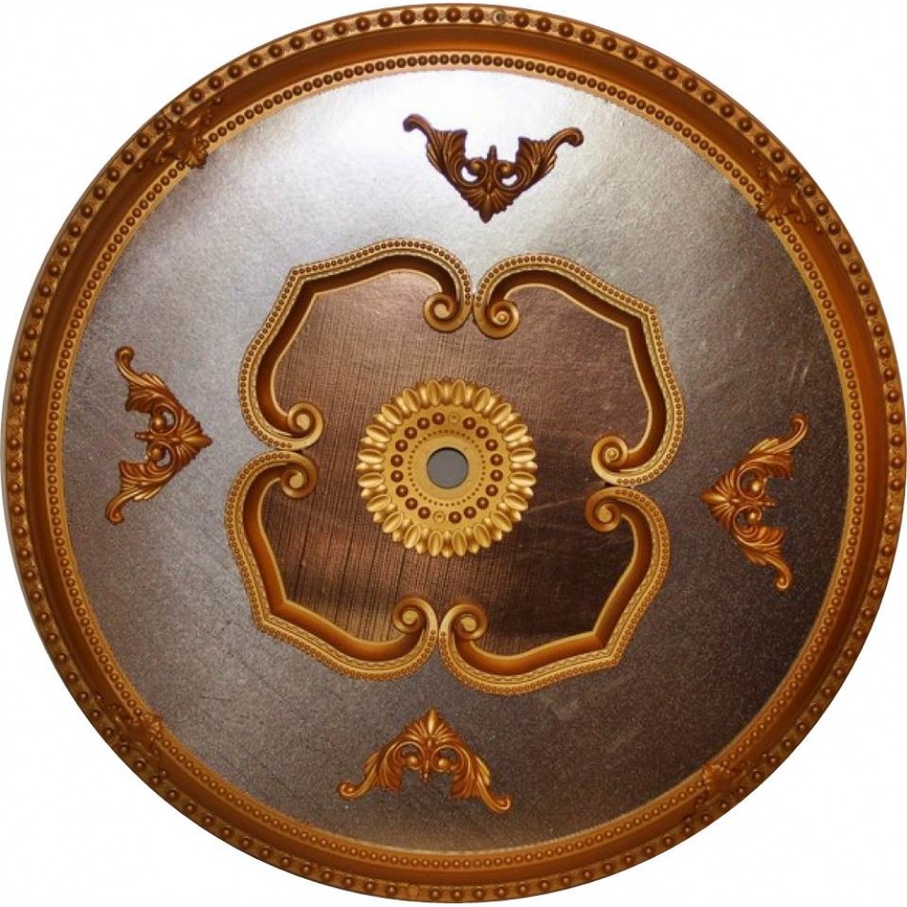 90 Cm Yuvarlak Osmanli Saray Tavan S-353 Avize Gobegi Altin Varak Kaplamali 3D